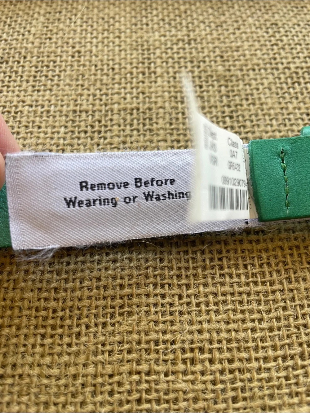J. Crew Green Leather Belt with Gold Buckle - Picture 8 of 8